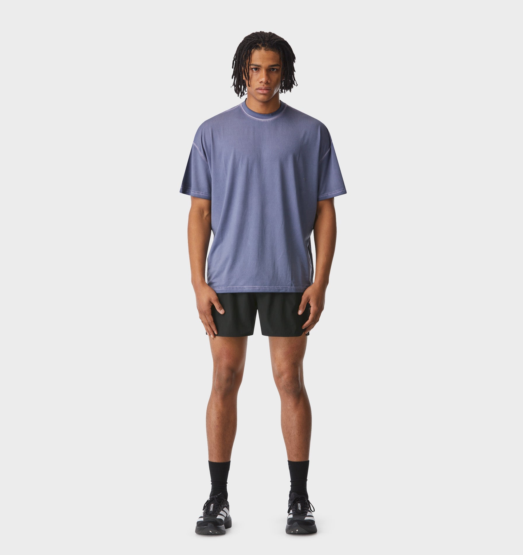 Active Box Tee - Washed Light Blue