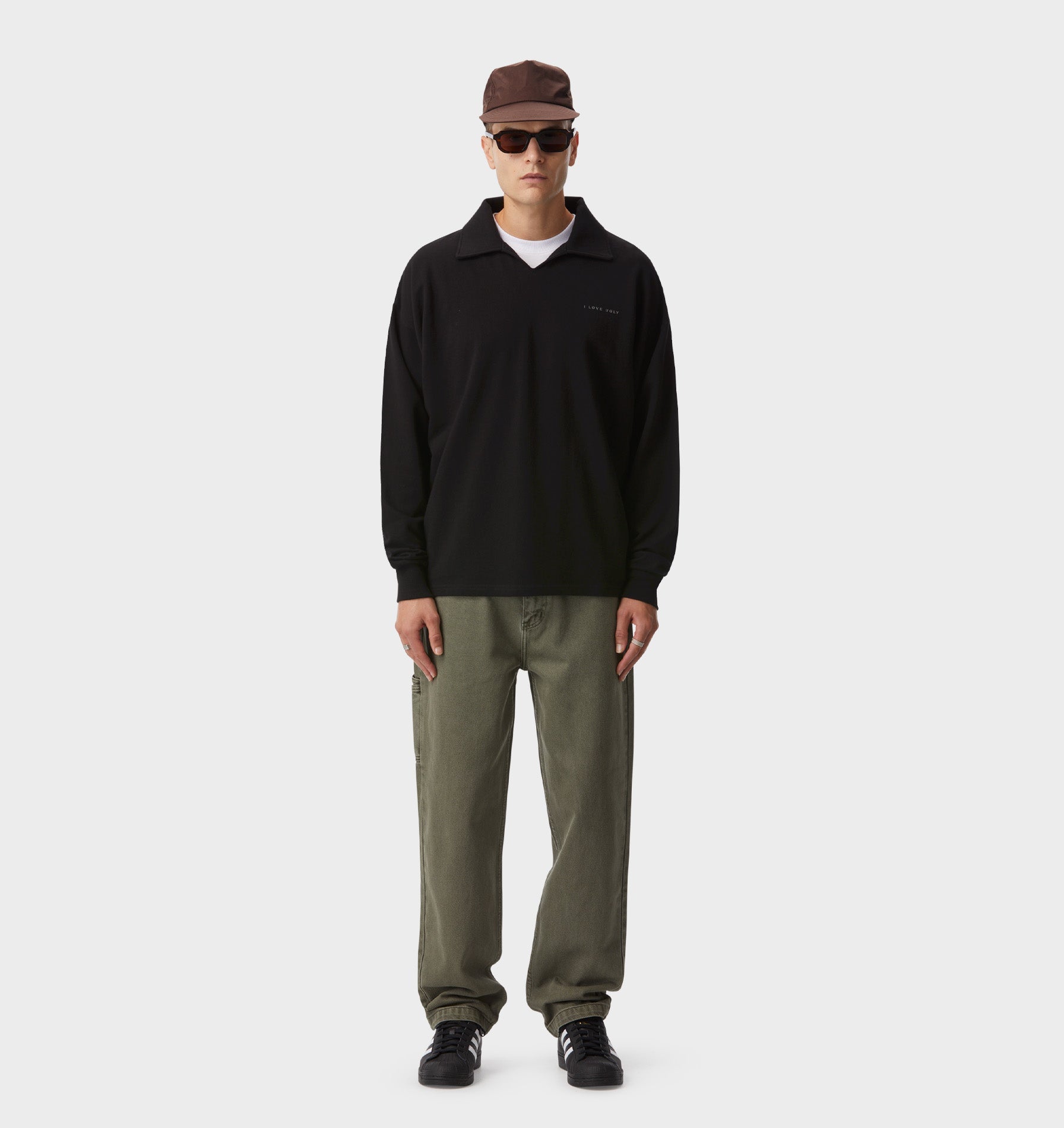 Heavy Josiah LS Polo - Black