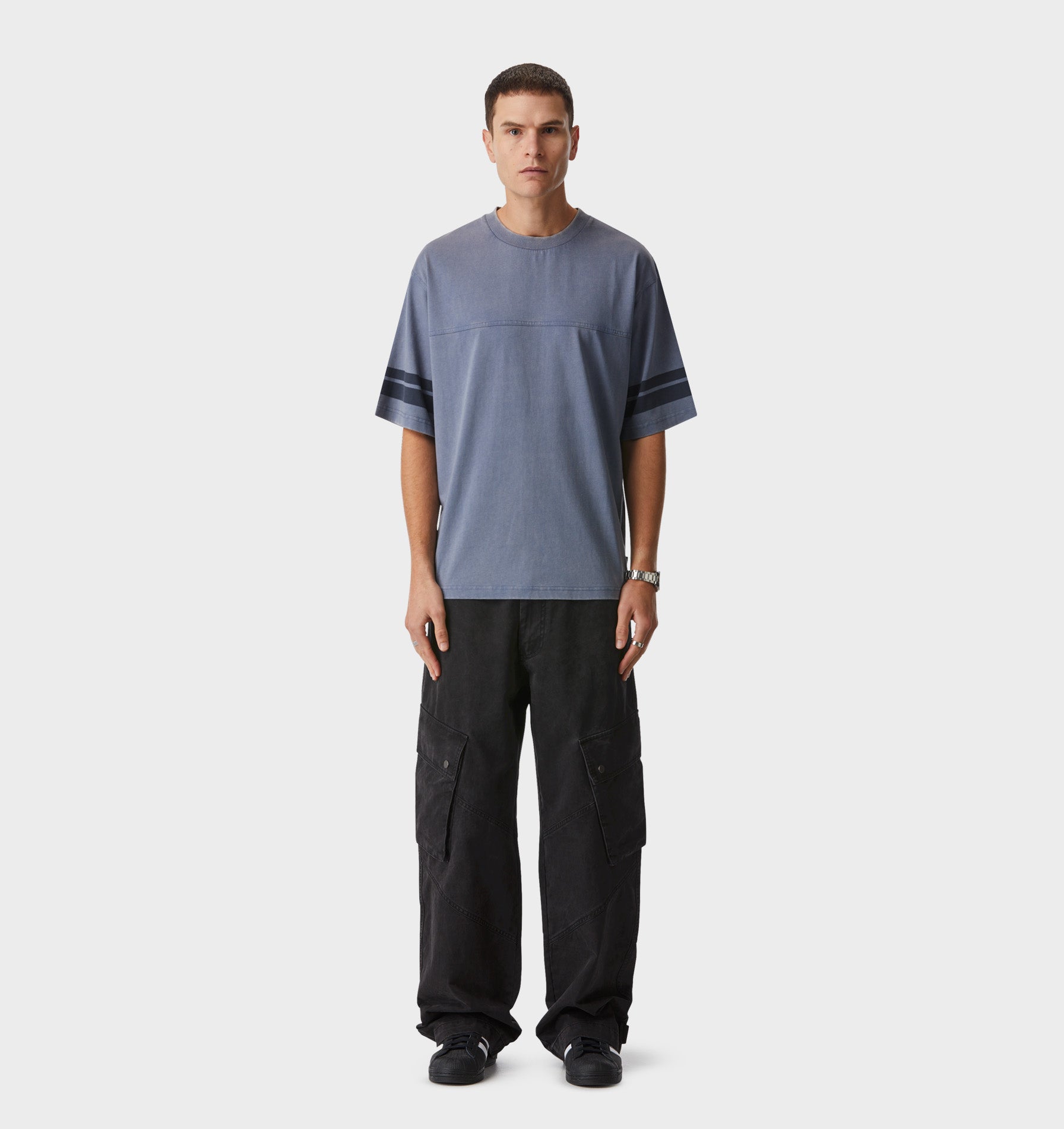 Athletic Tee - Washed Navy