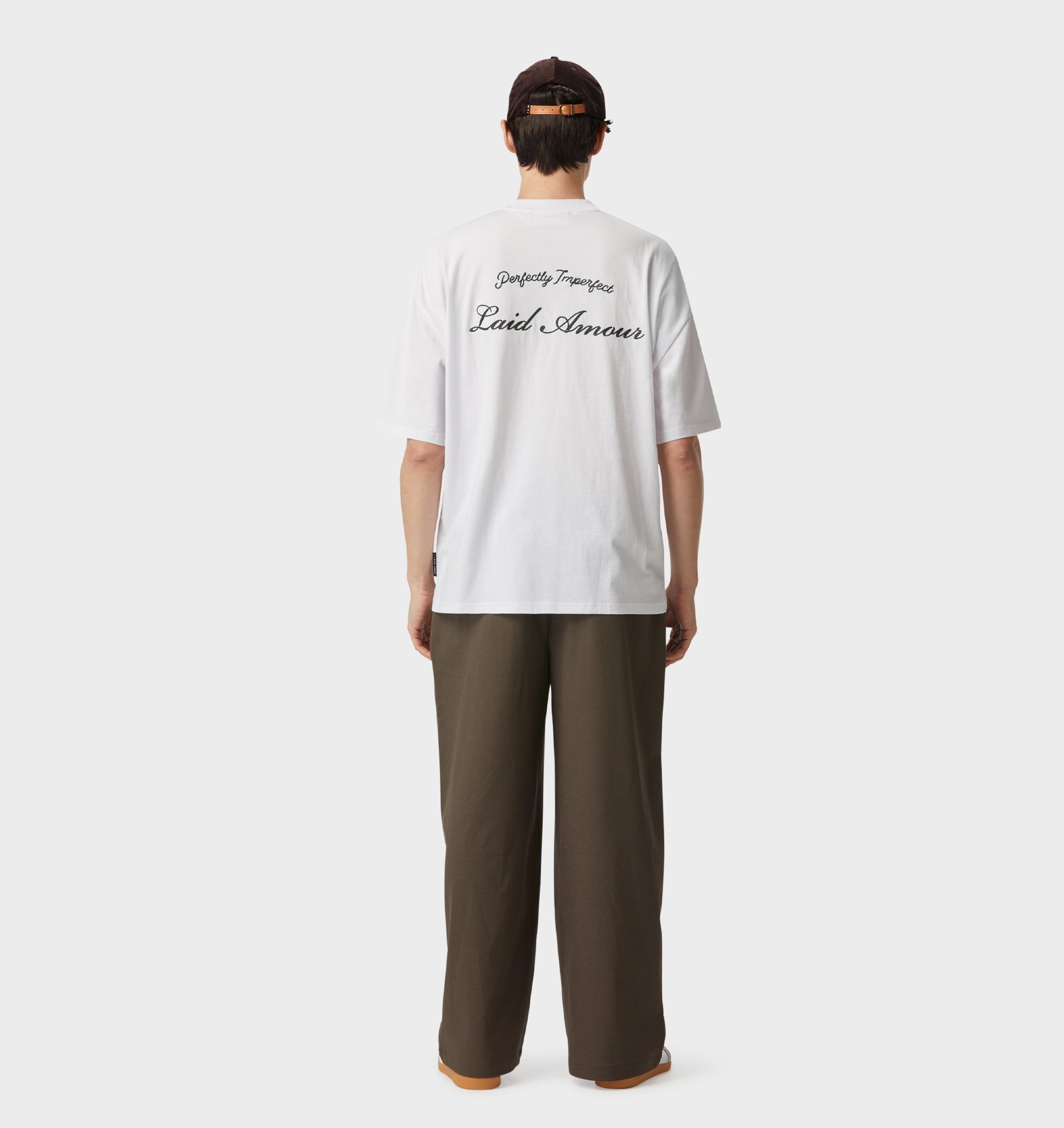 Chainstitch Box Tee 2.0 - White/Forest Green