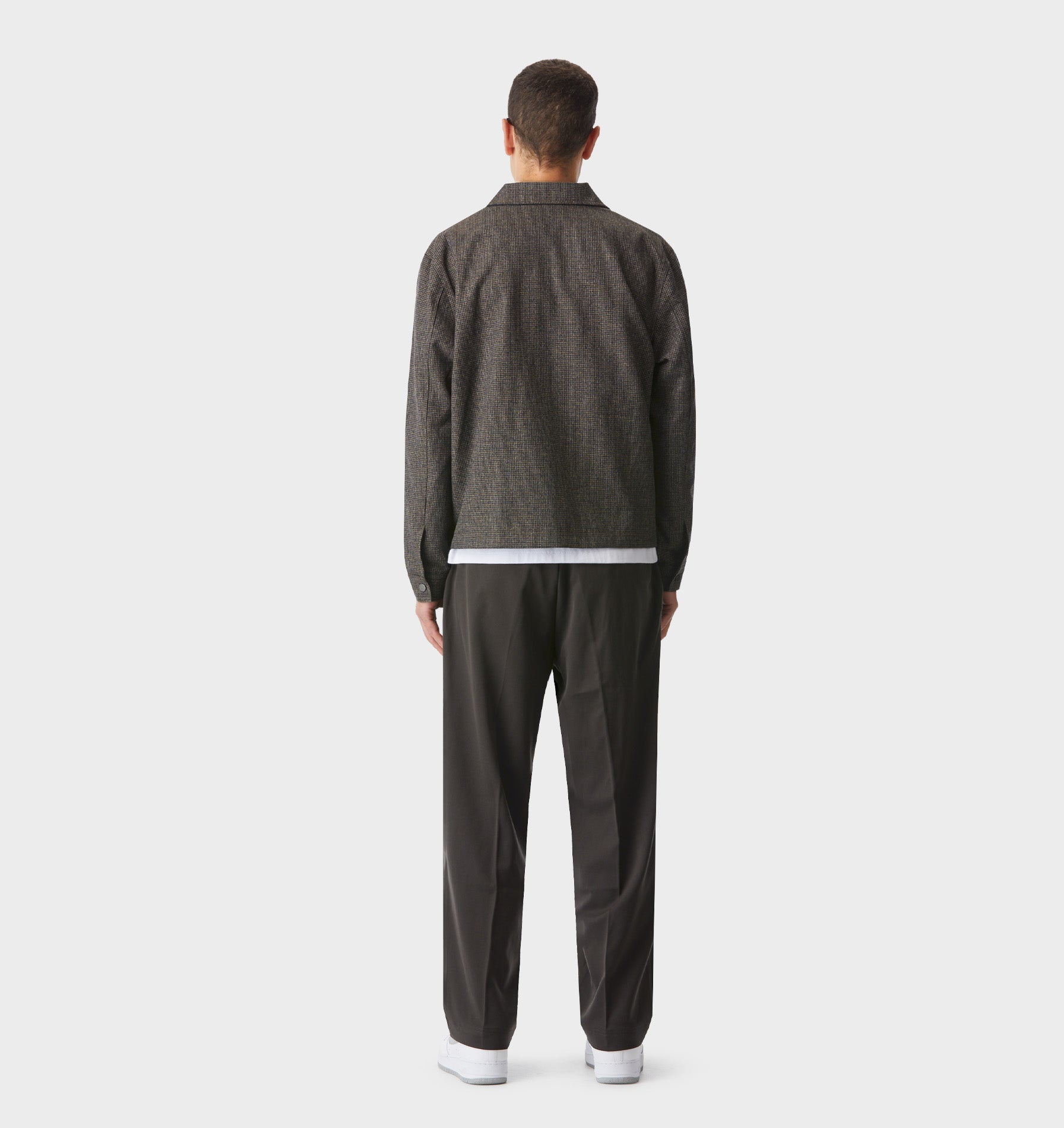 Wool Check Poker Jacket - Anchor Check