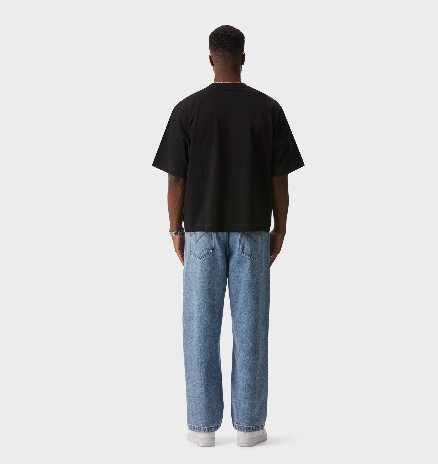 Crop Box Tee - Black