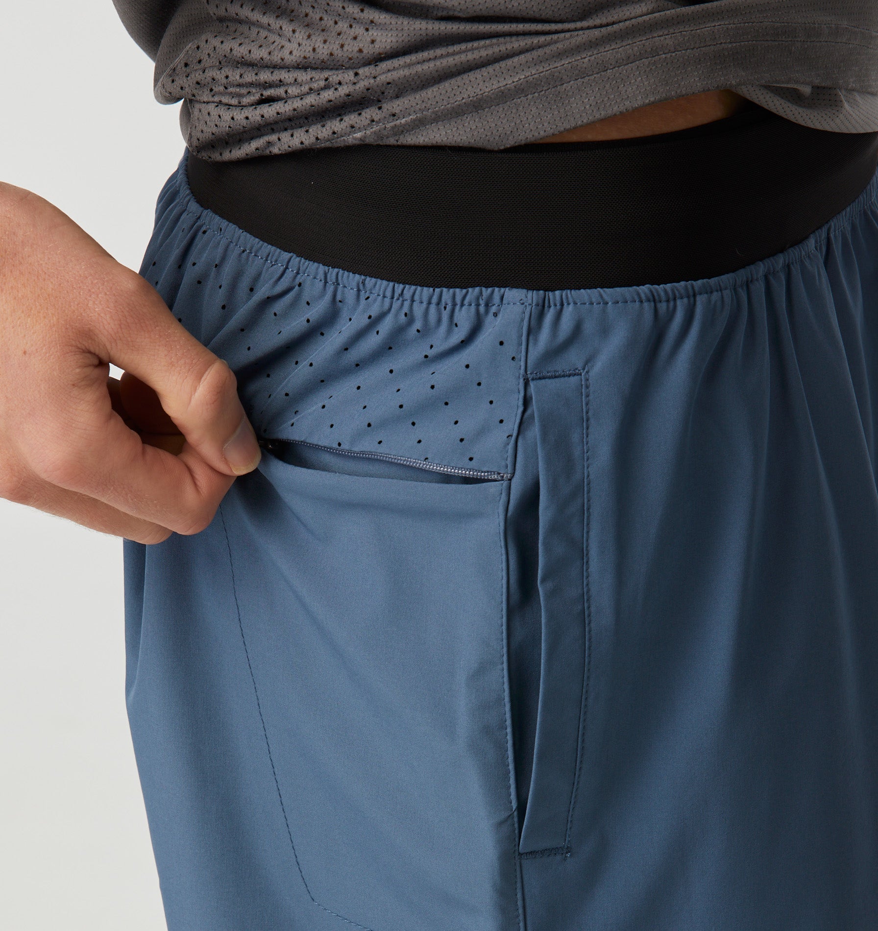 Active 5 Inch Short - Smokey Blue