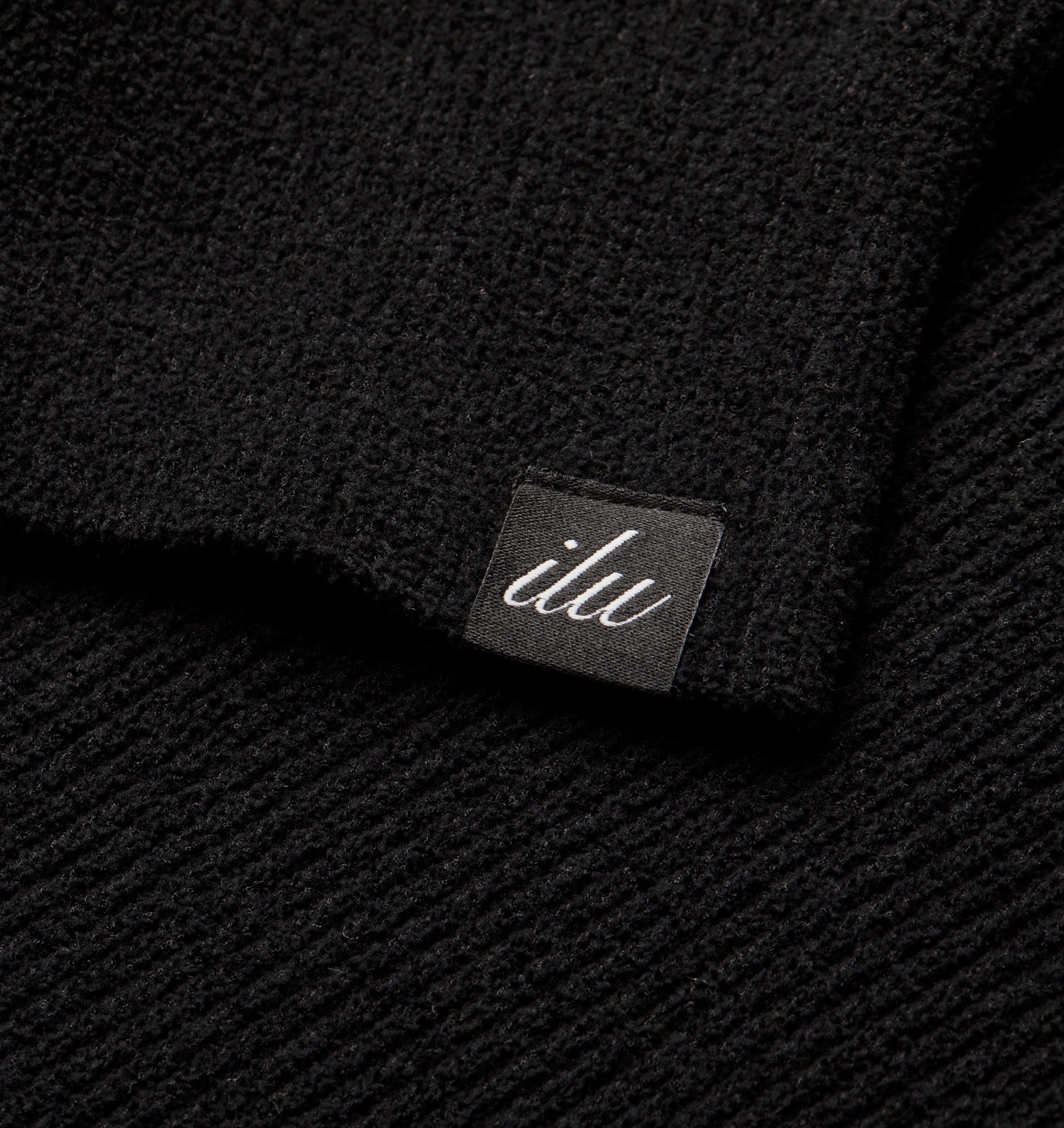 Midweight Knit Crew - Black
