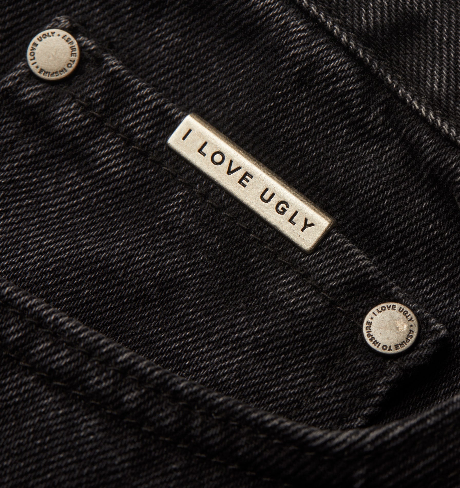 Distressed Edgar Denim - Faded Black