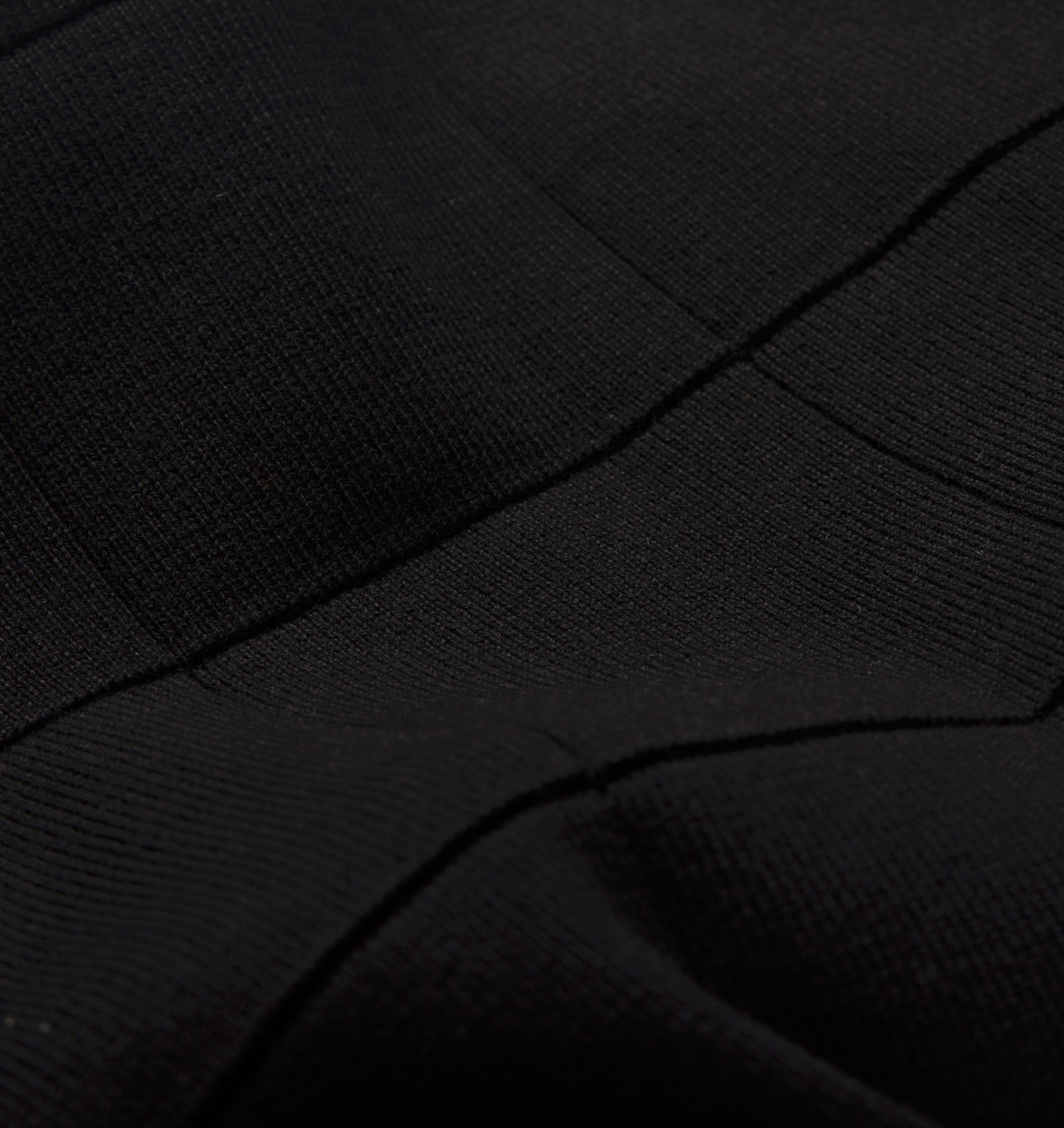 Box Knit Polo - Black