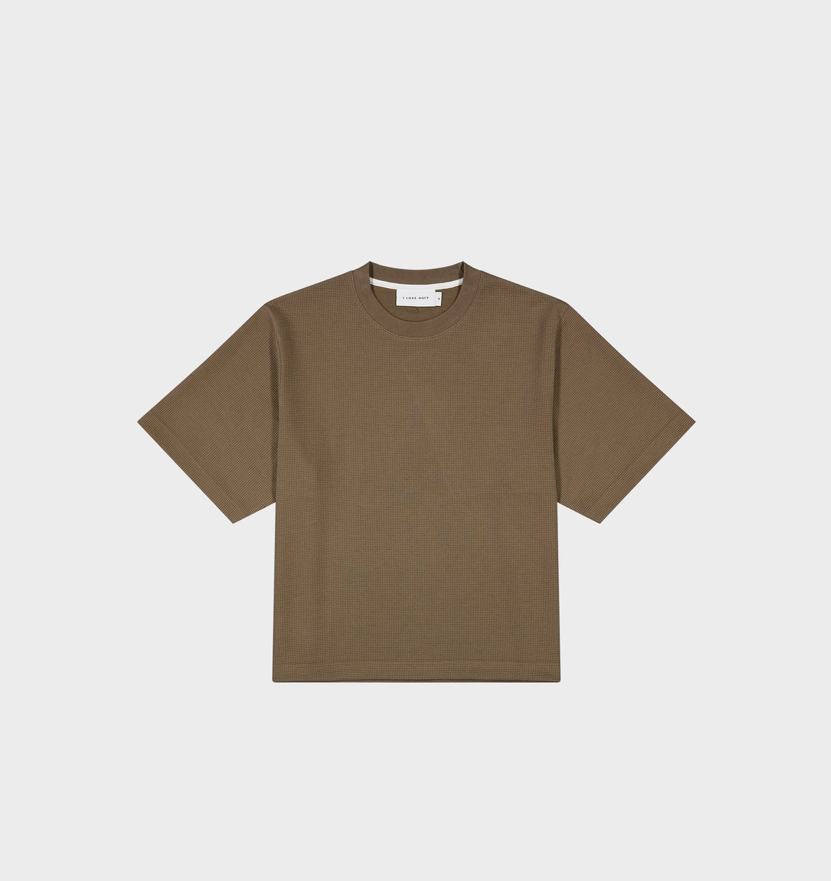 Waffle Box Crop Tee - Haze