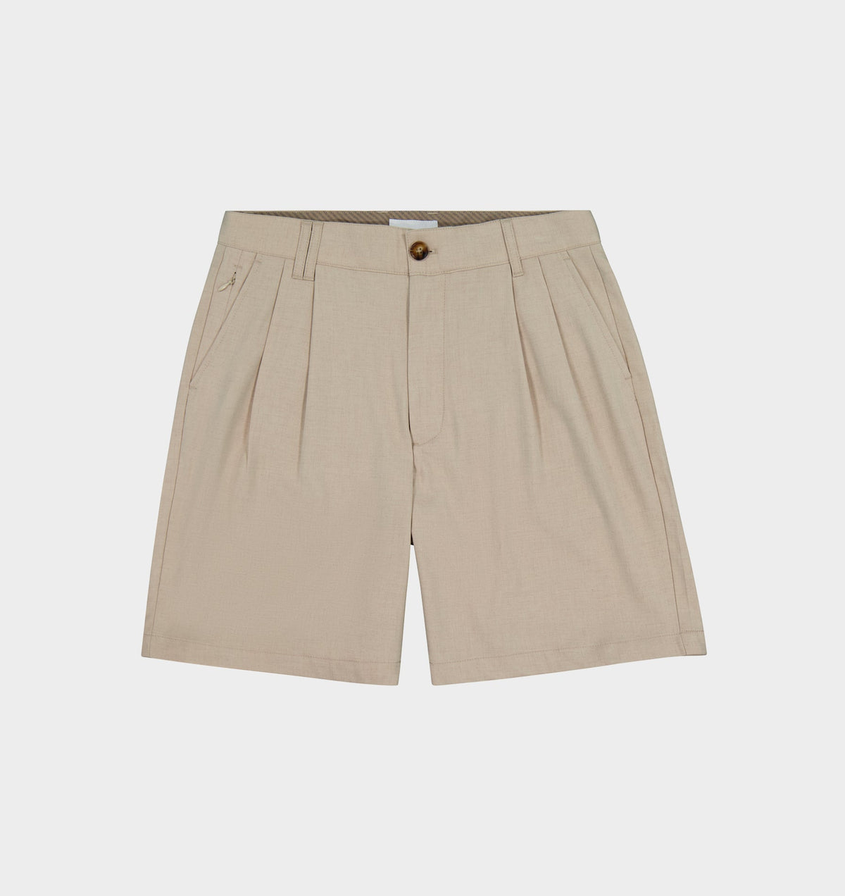 Quincy Pleated Short - Bone