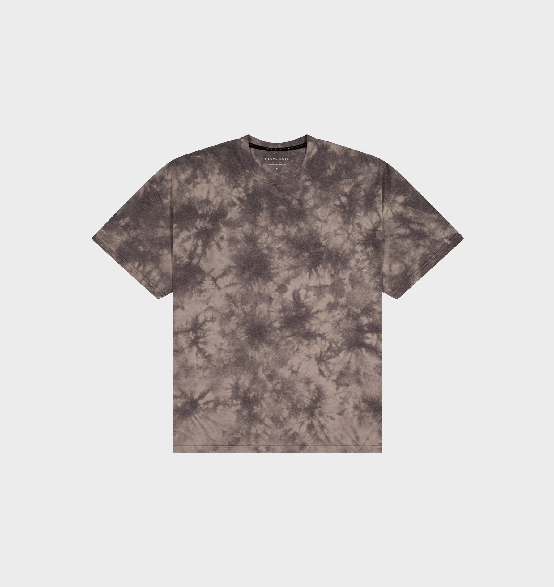 Active Cotton Box Tee - Brown Tie Dye