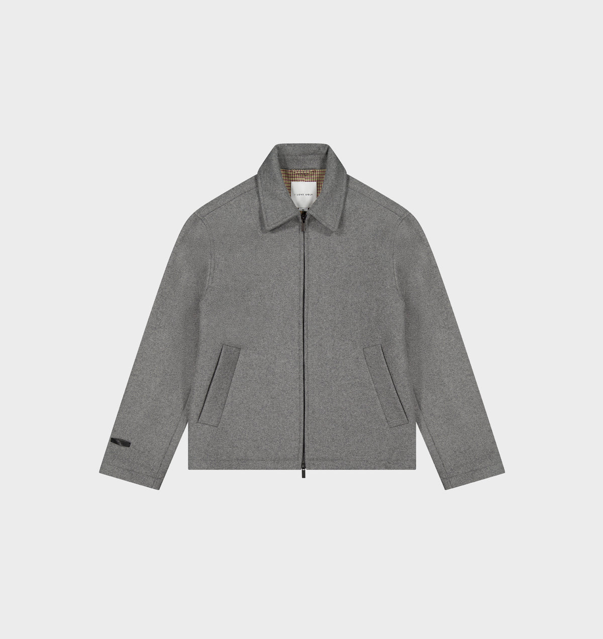 Wool Zip Jacket - Grey Marle