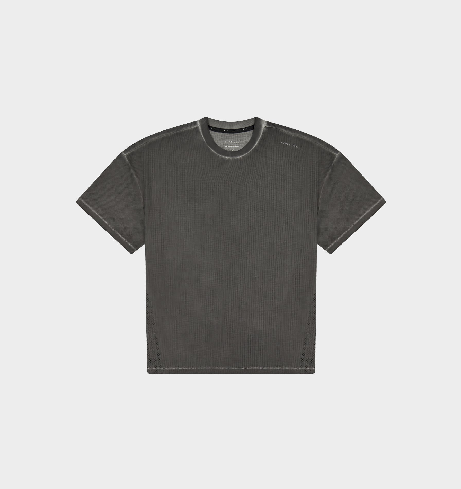 Active Crop Tee - Washed Black