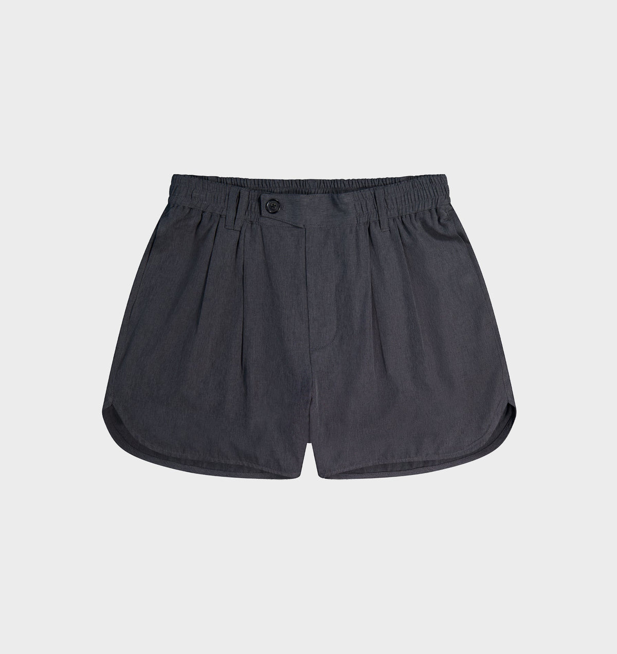Active Pleat Front Short - Charcoal Marle