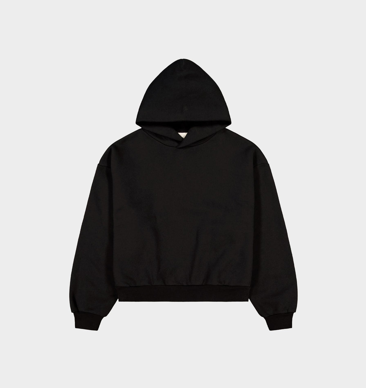 Heavy Crop Box Hood - Black