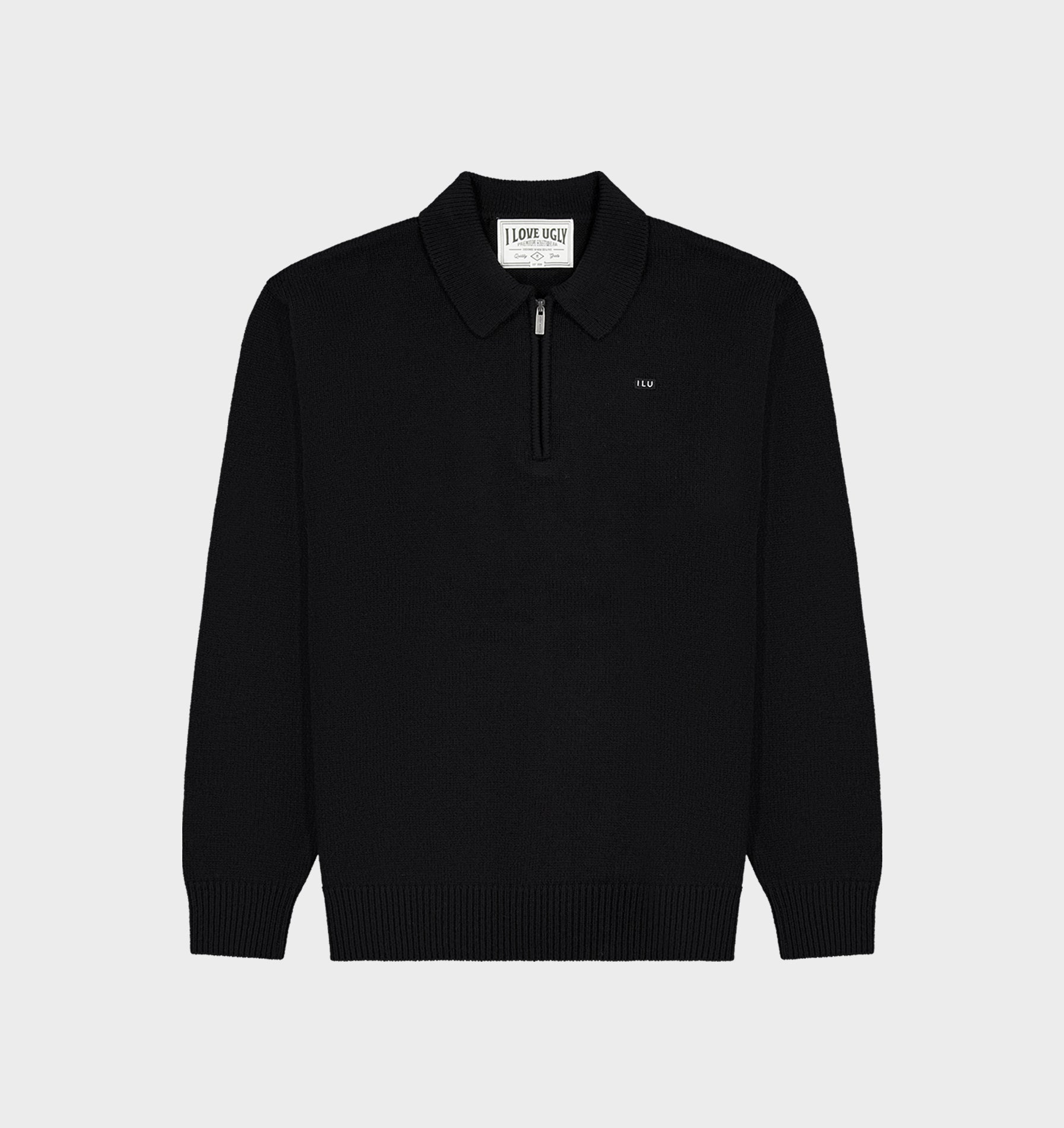 Knit Mario Pullover - Black