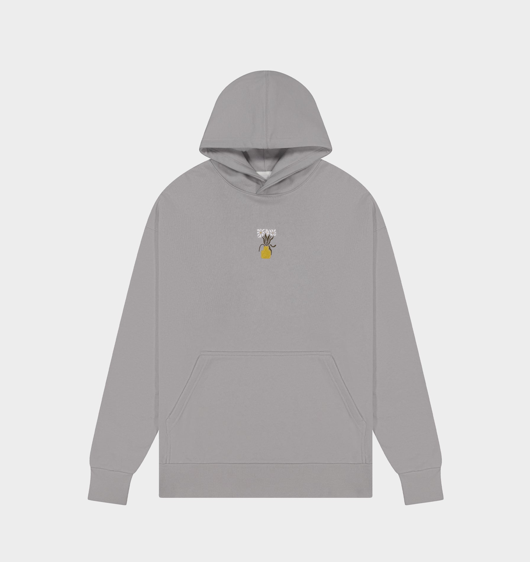 Floral Box Hood - Light Grey