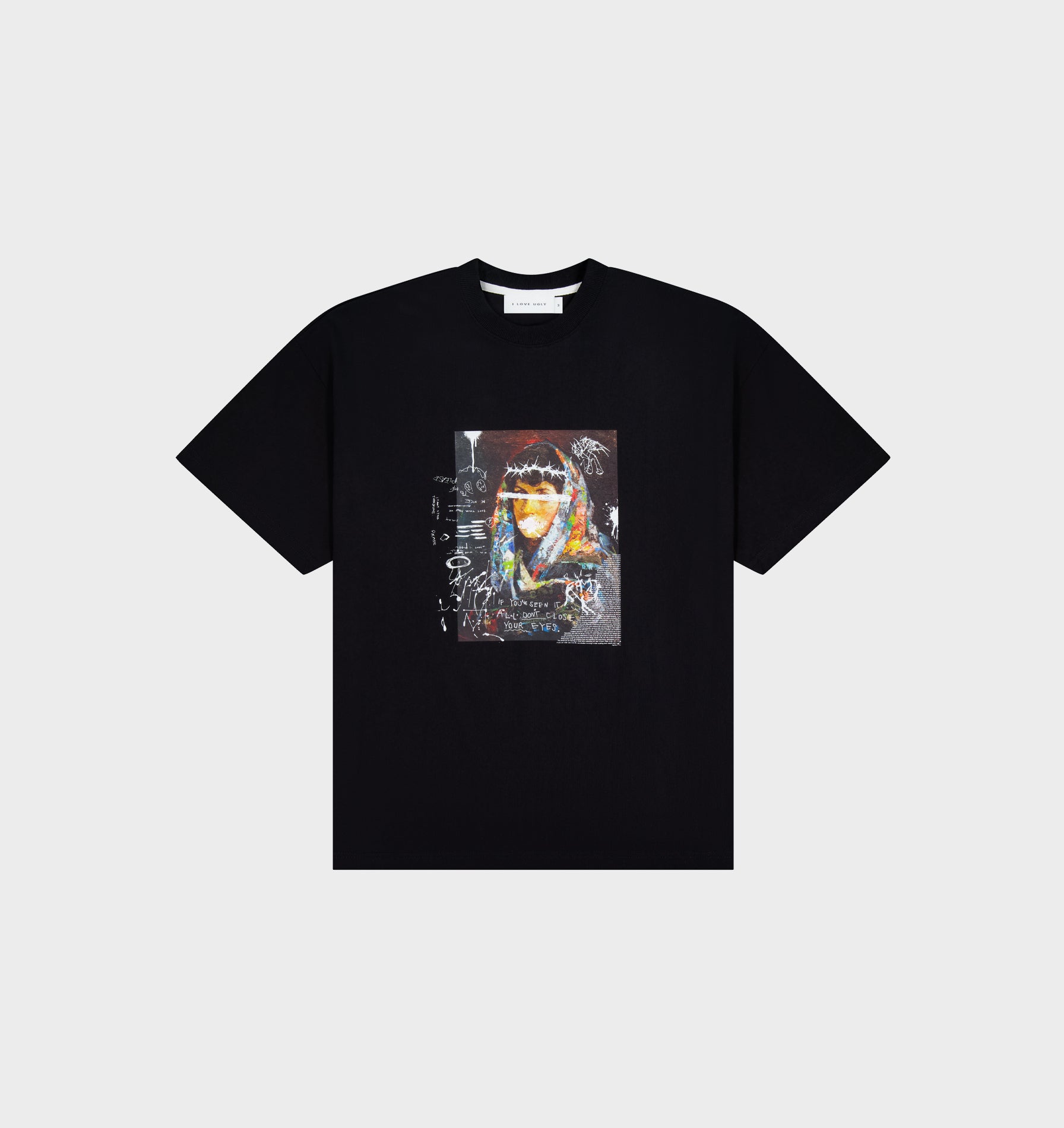 Close Your Eyes Box Tee 2.0 - Black