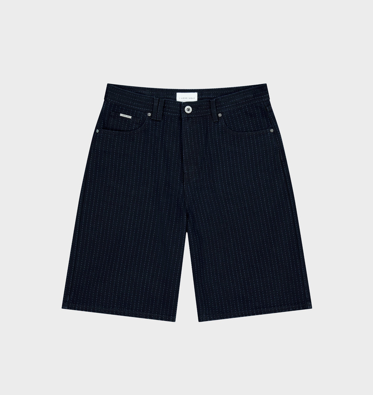 Wyatt Denim Short - Pinstripe