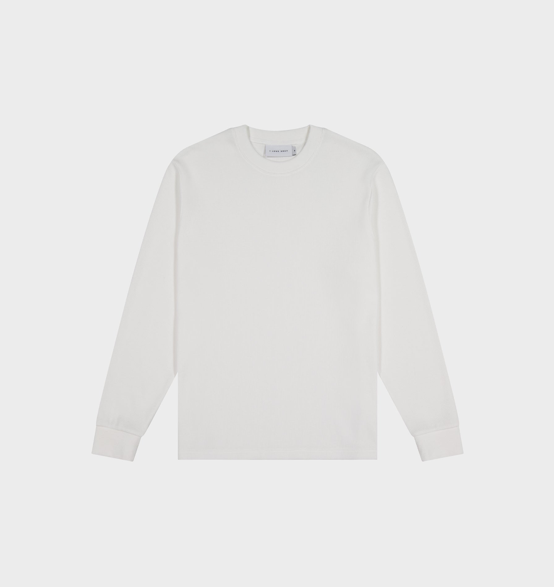 Waffle LS Tee - White