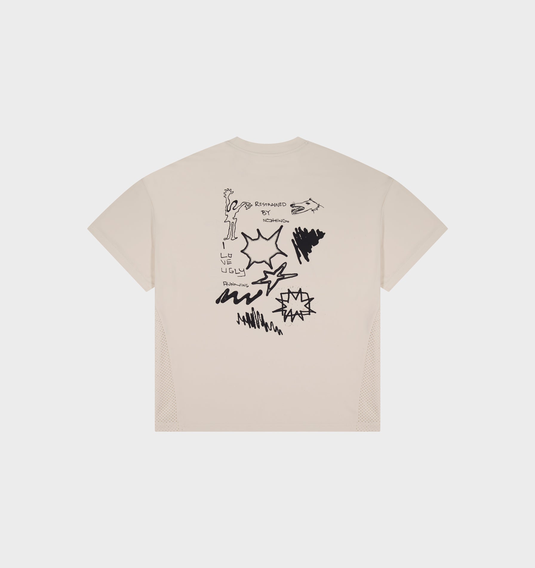 Restrained Active Crop Tee - Off White