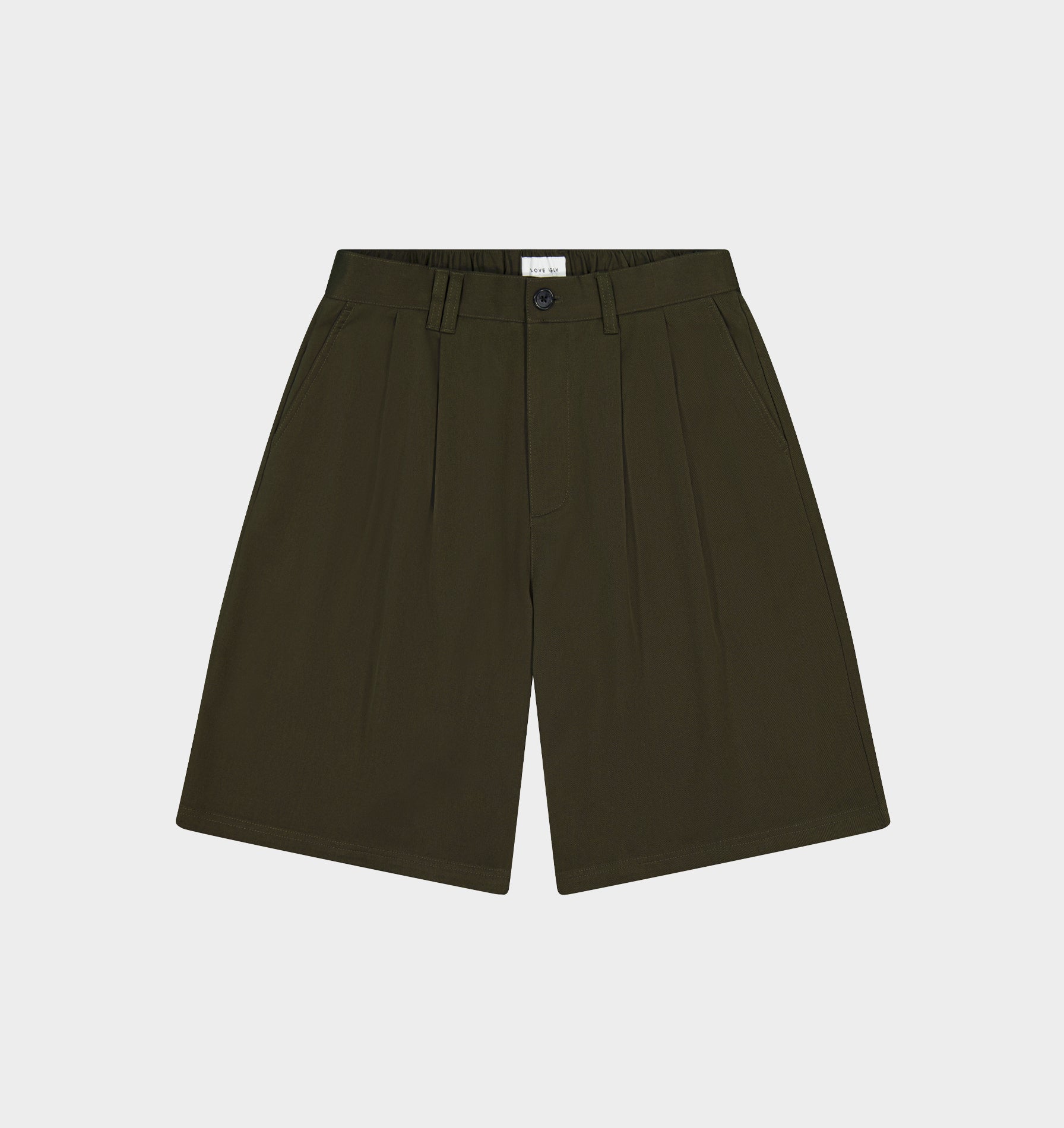 Alby Pleated Short - Army Green
