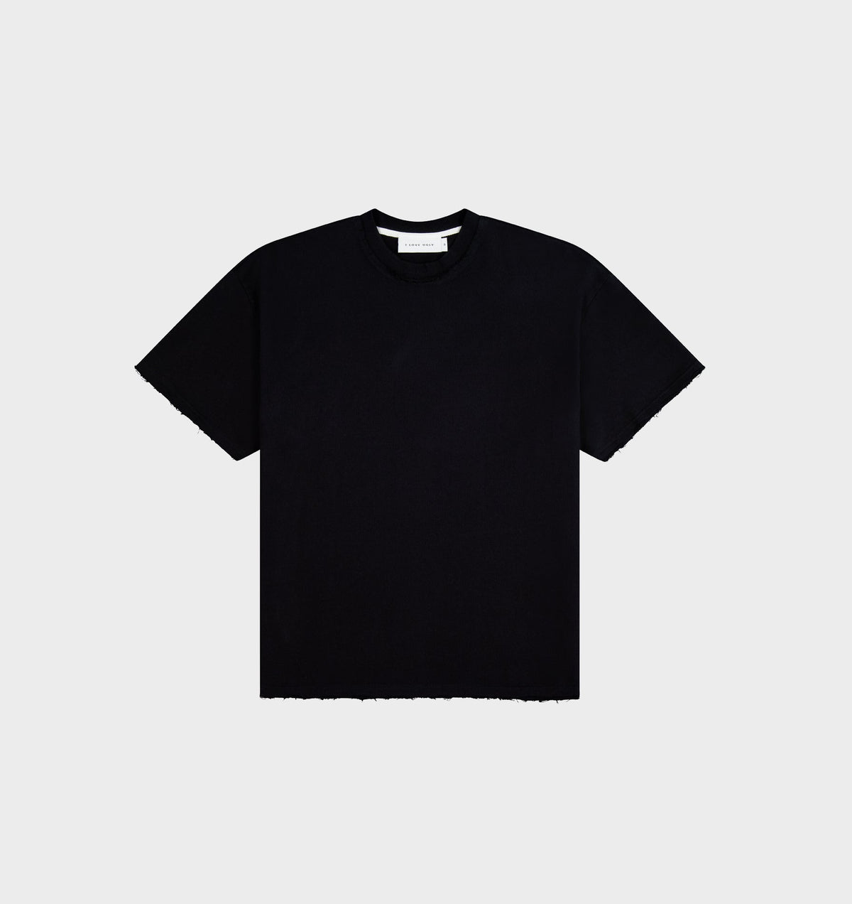 Raw Hem Heavy Box Tee 2.0 - Black