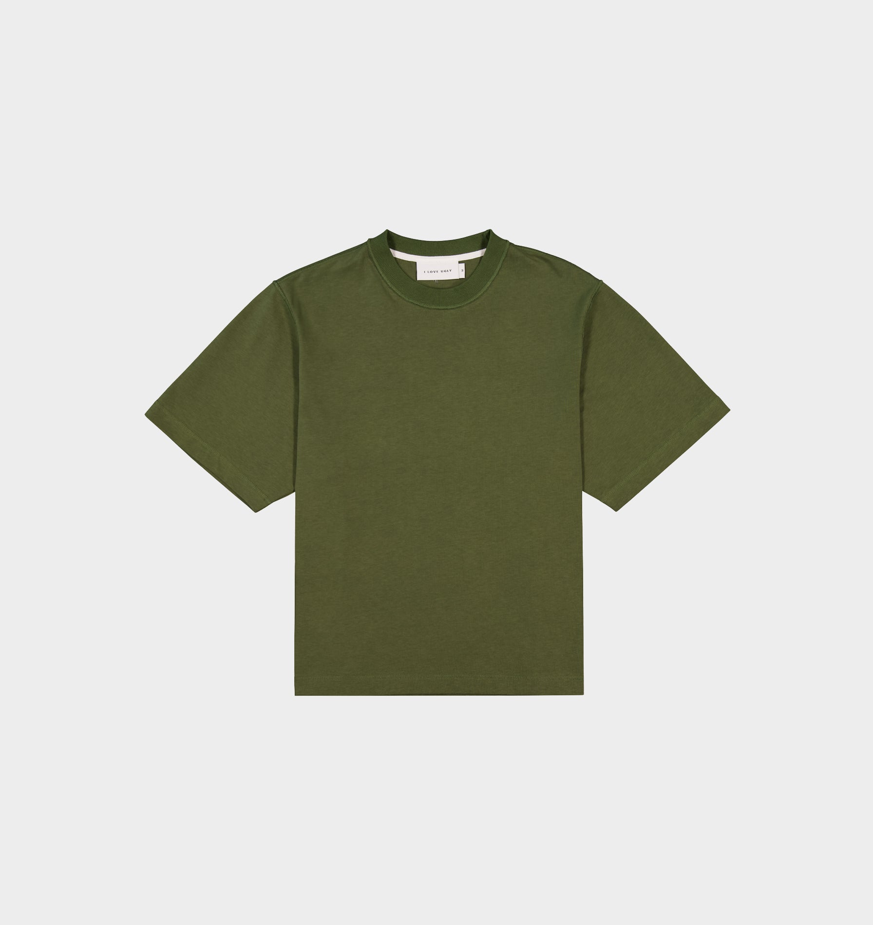 Crop Box Tee - Moss