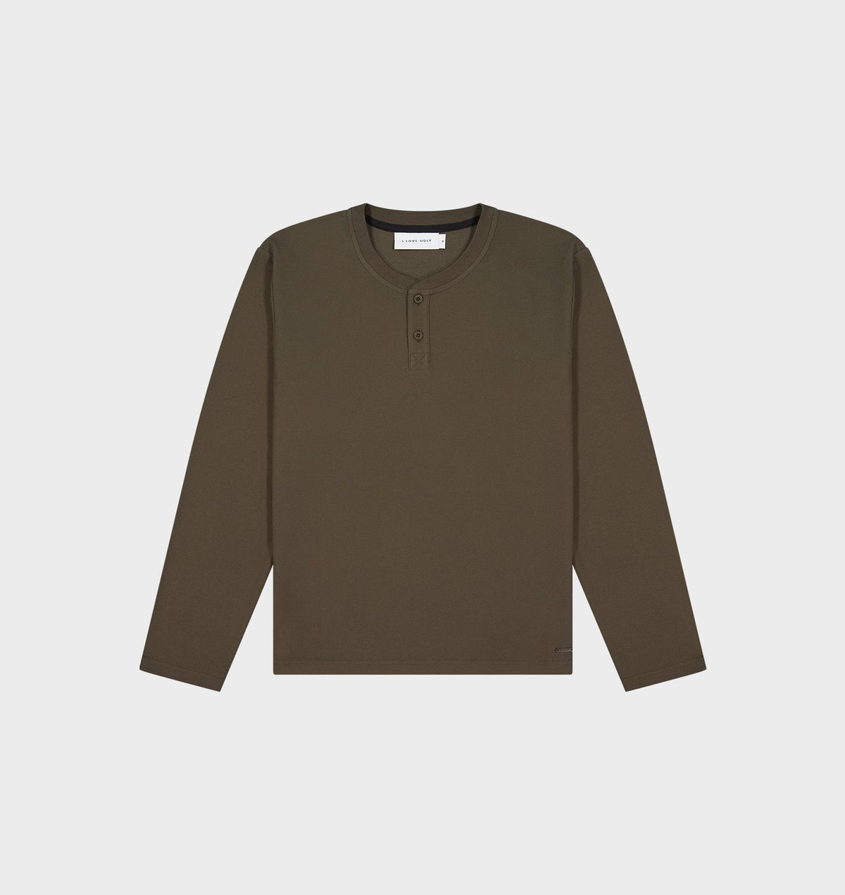 Henley L/S Tee - Olive