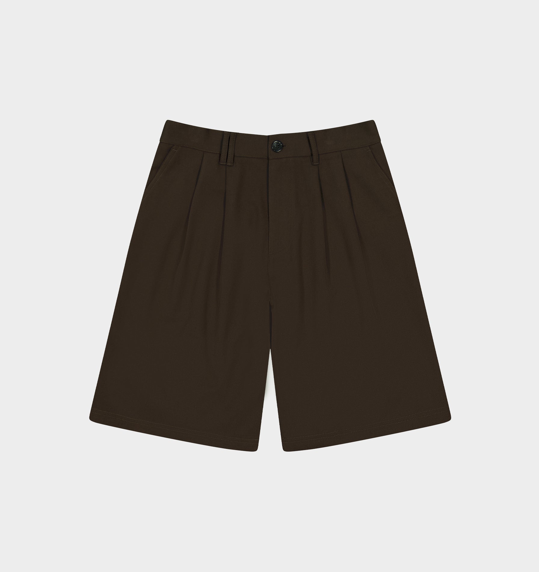 Alby Pleated Short - Espresso
