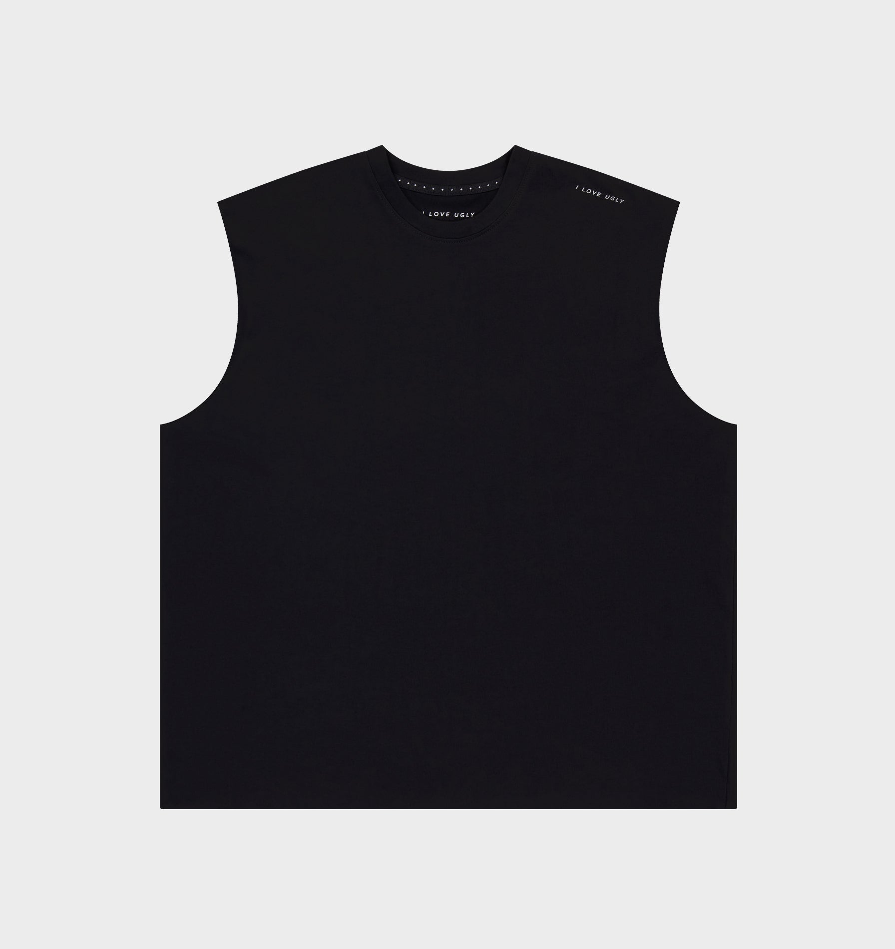 Cotton Active Crop Tank - Black