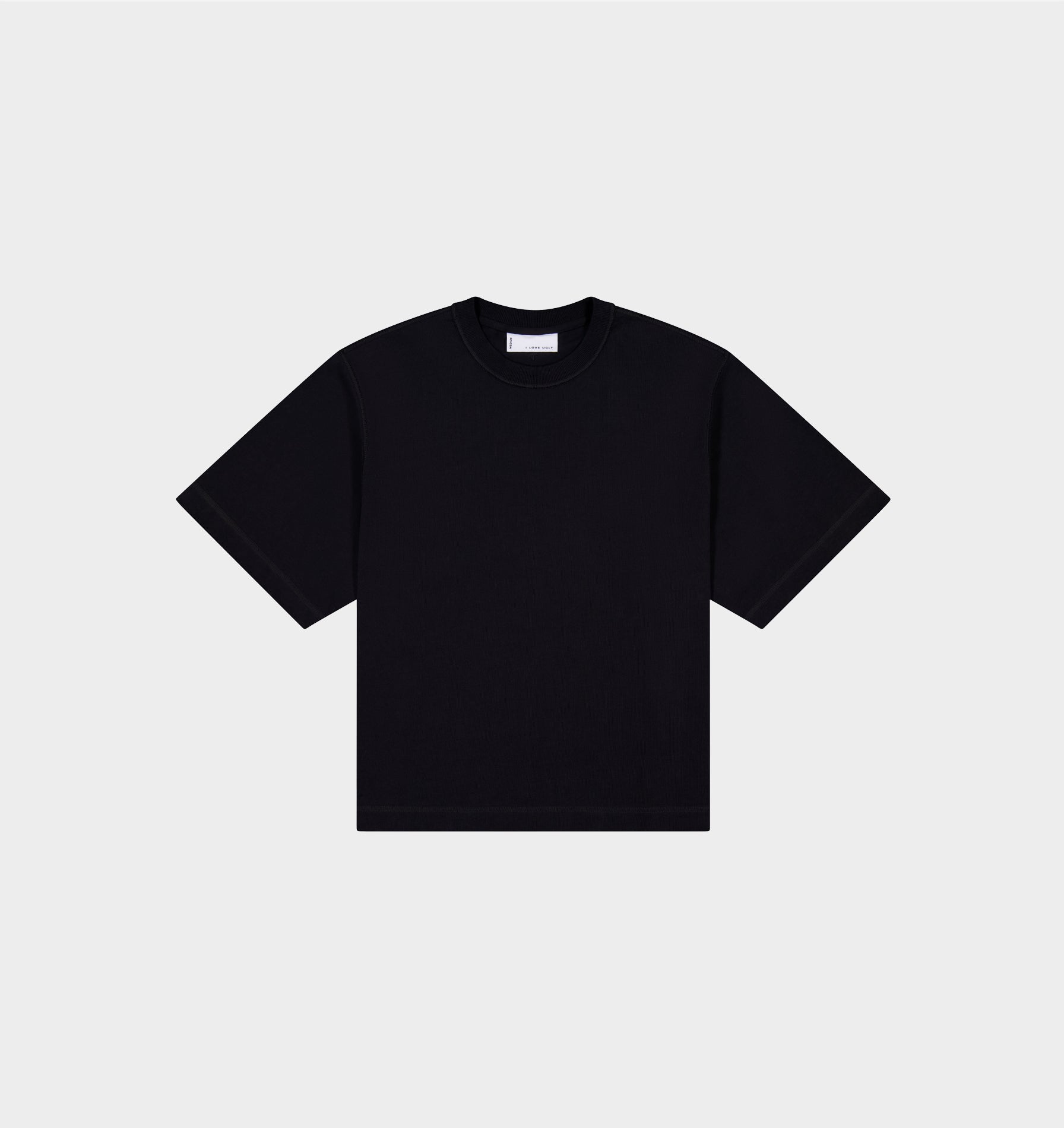 Crop Box Tee - Black