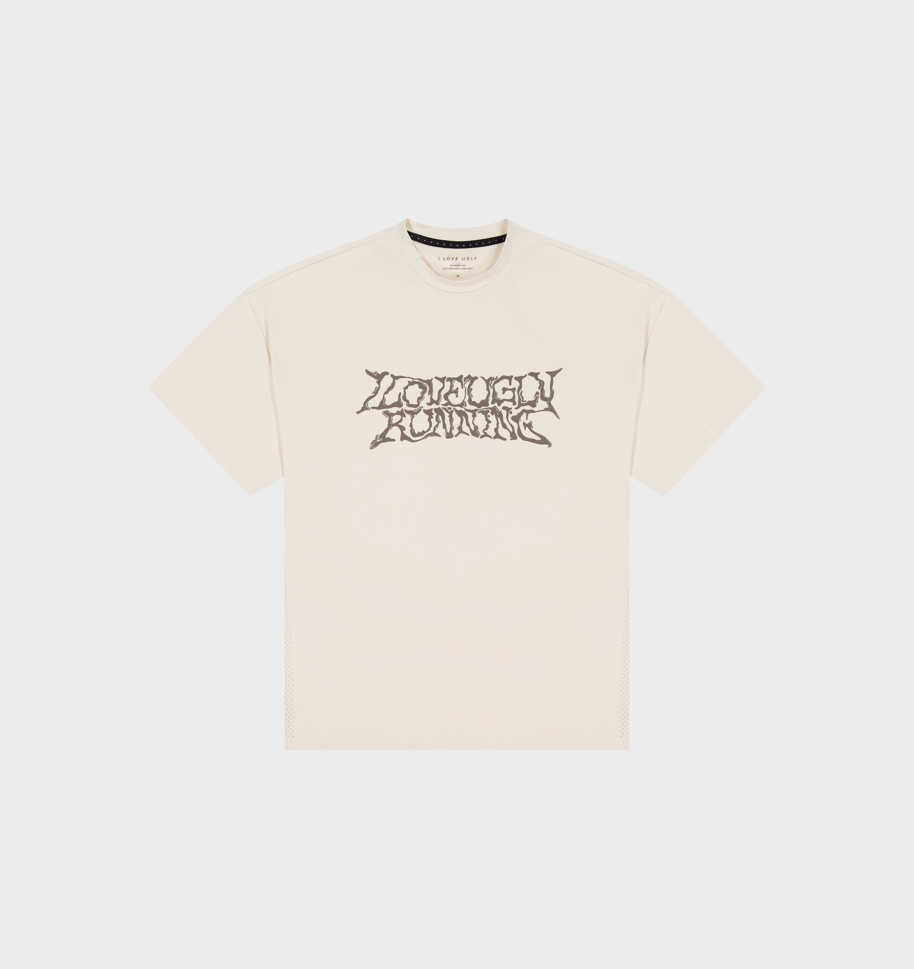 Liquified Active Box Tee - Off White/ Brown