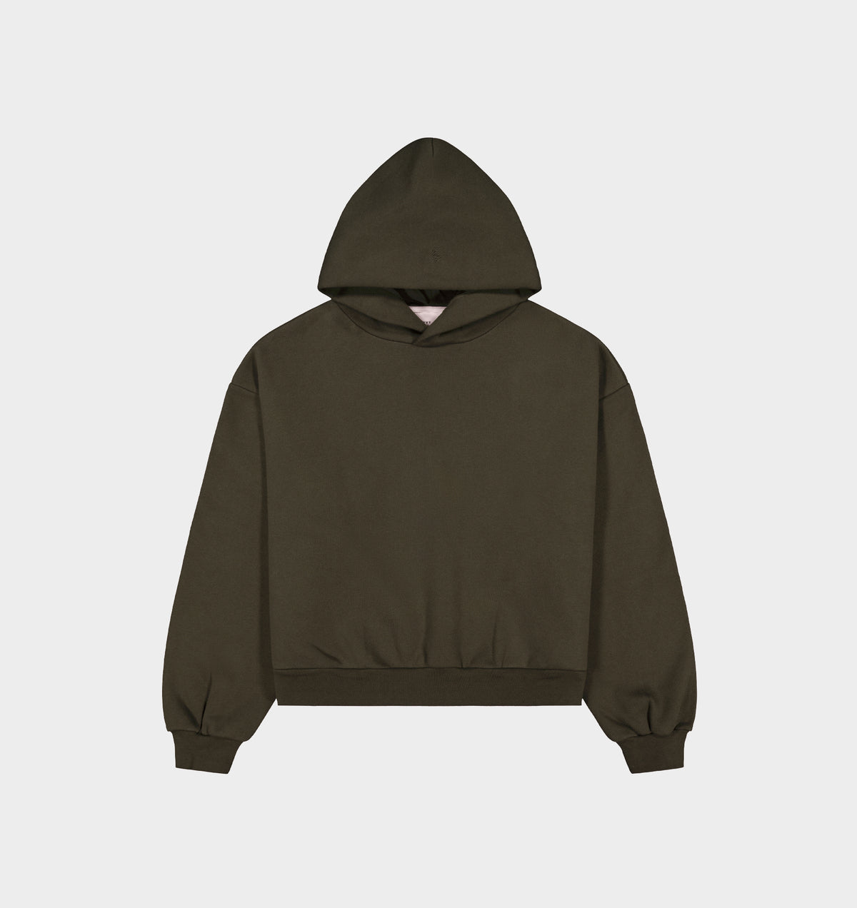 Heavy Crop Box Hood - Burnt Olive