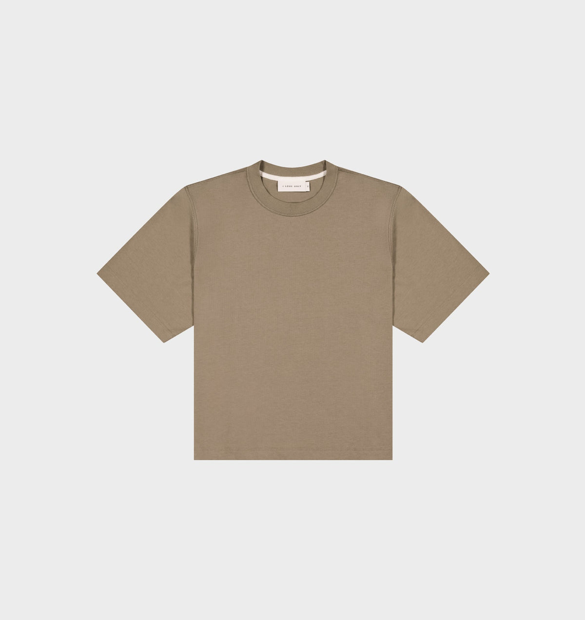 Crop Box Tee - Truffle