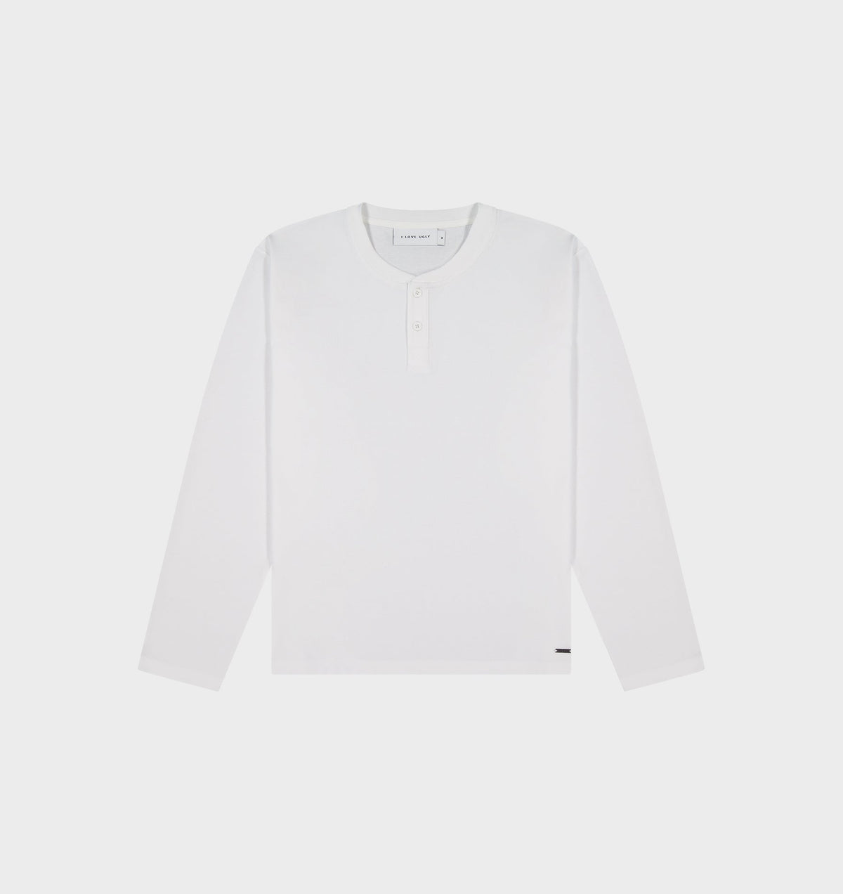 Henley L/S Tee - White