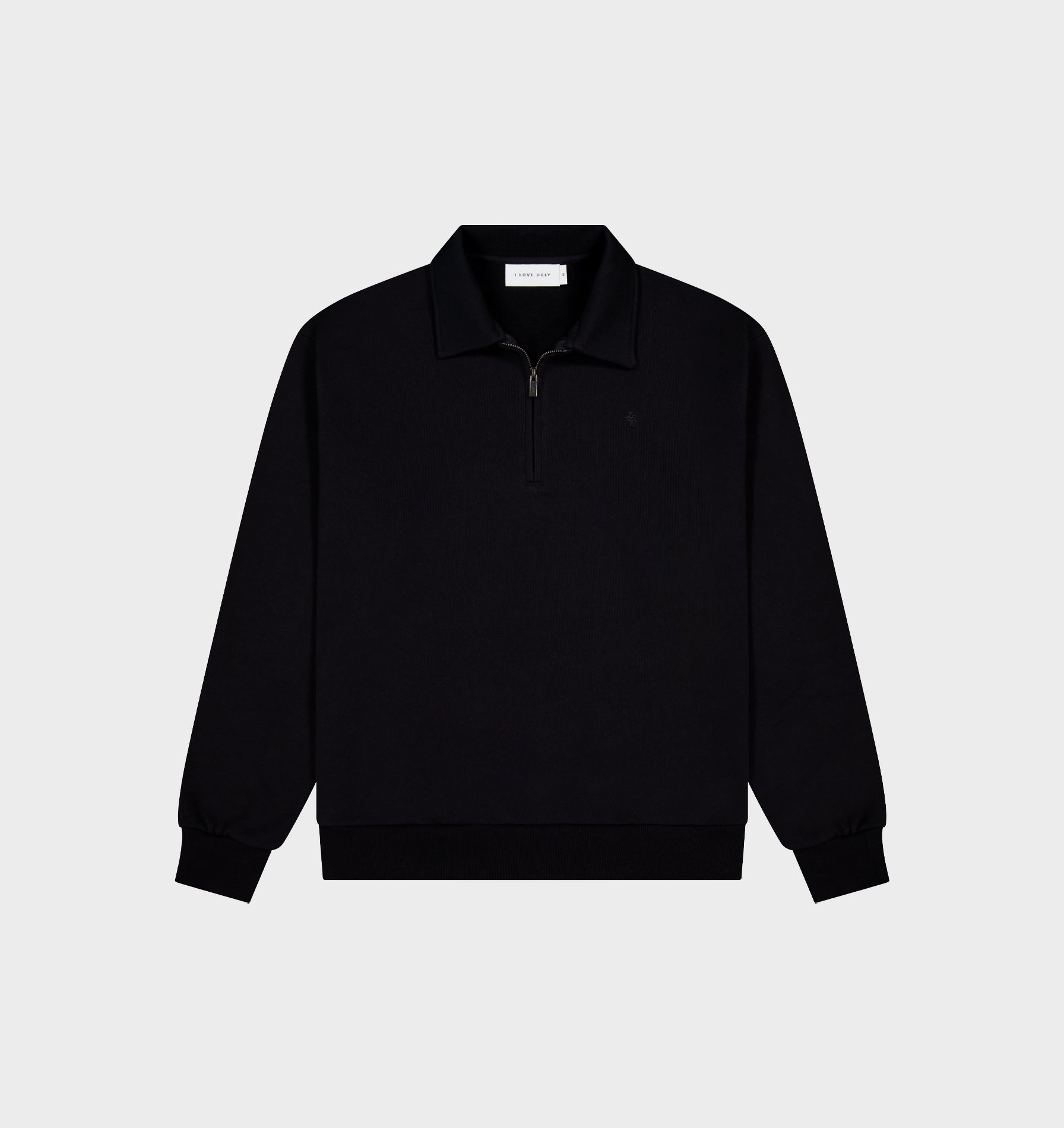 1/2 Zip Pullover - Black