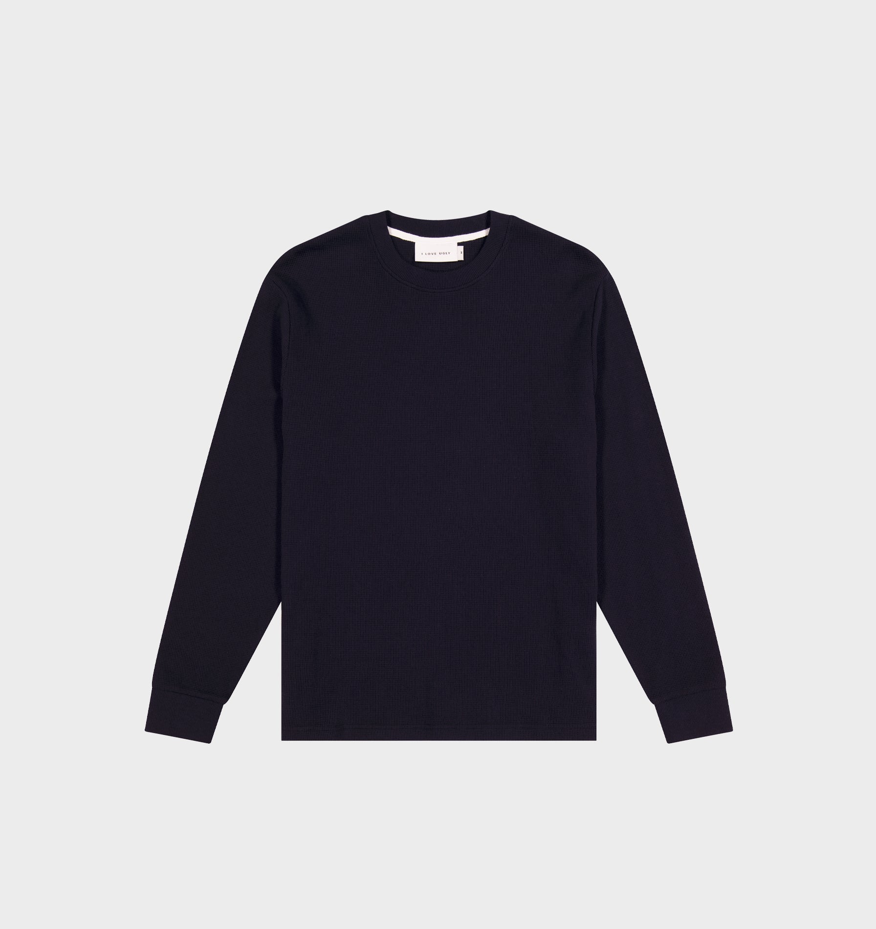 Waffle LS Tee - Midnight Navy