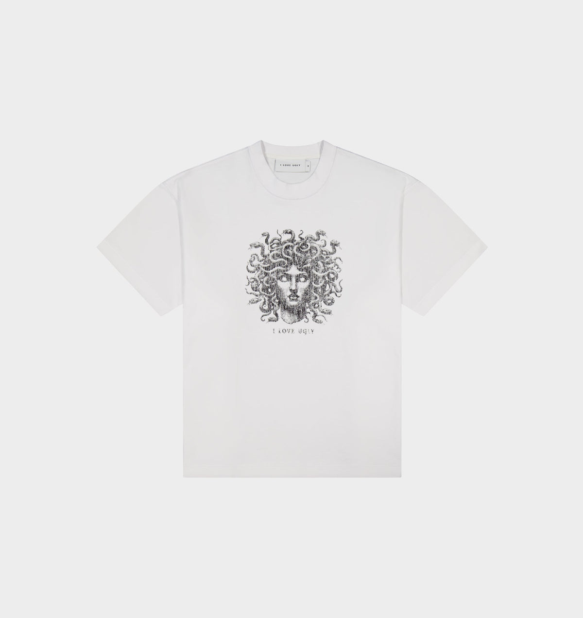 Medusa Crop Box Tee - White