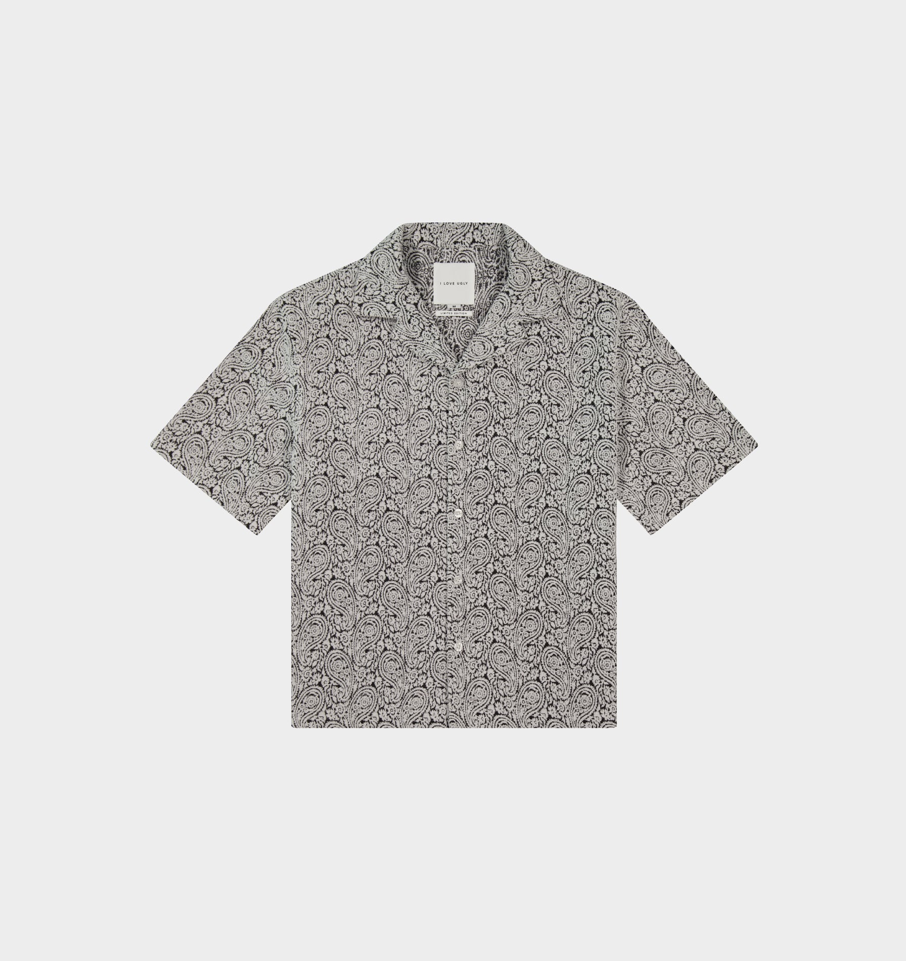 Box Cuban Collar SS Shirt - Paisley