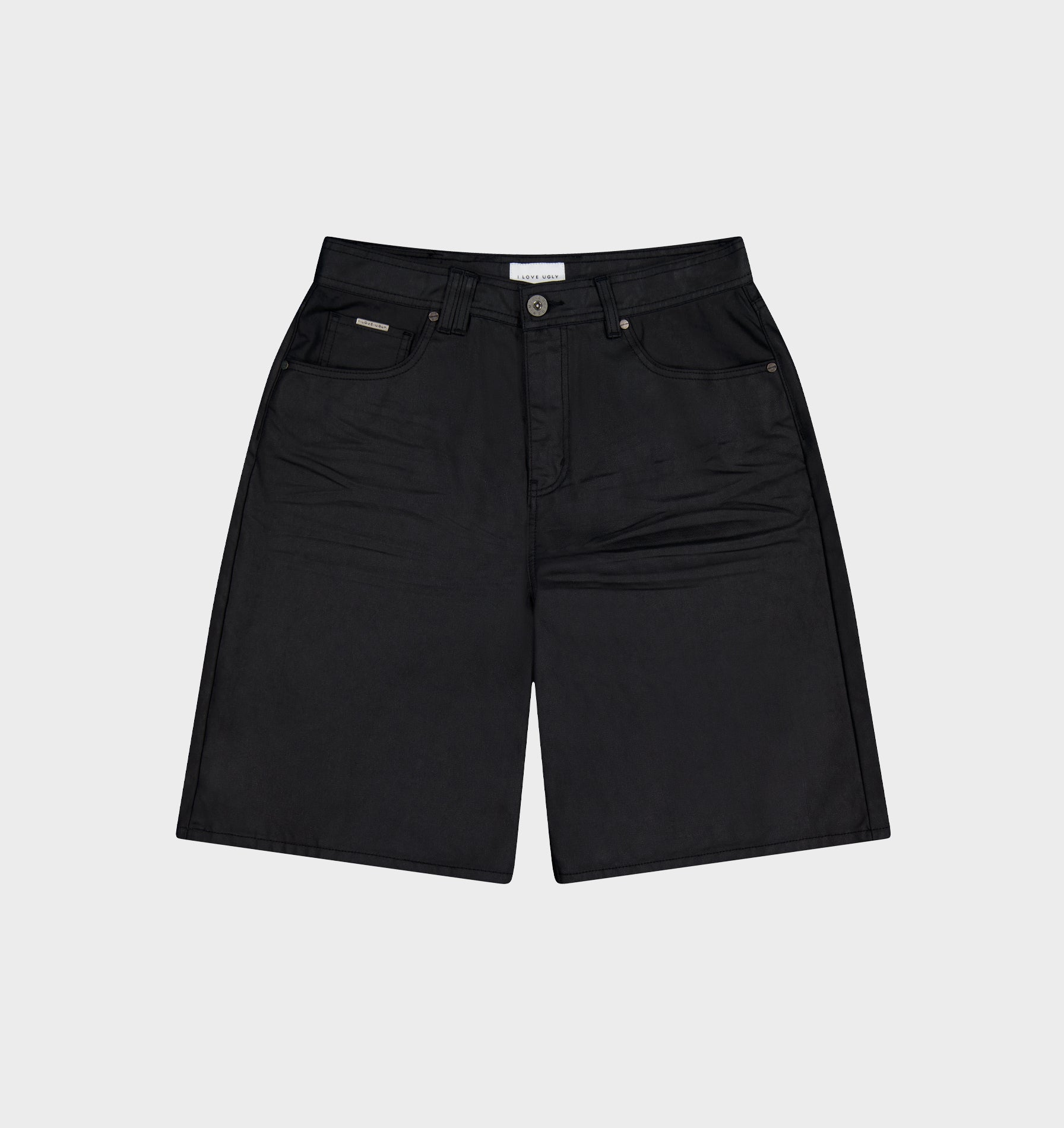Wyatt Denim Short - Coated Black