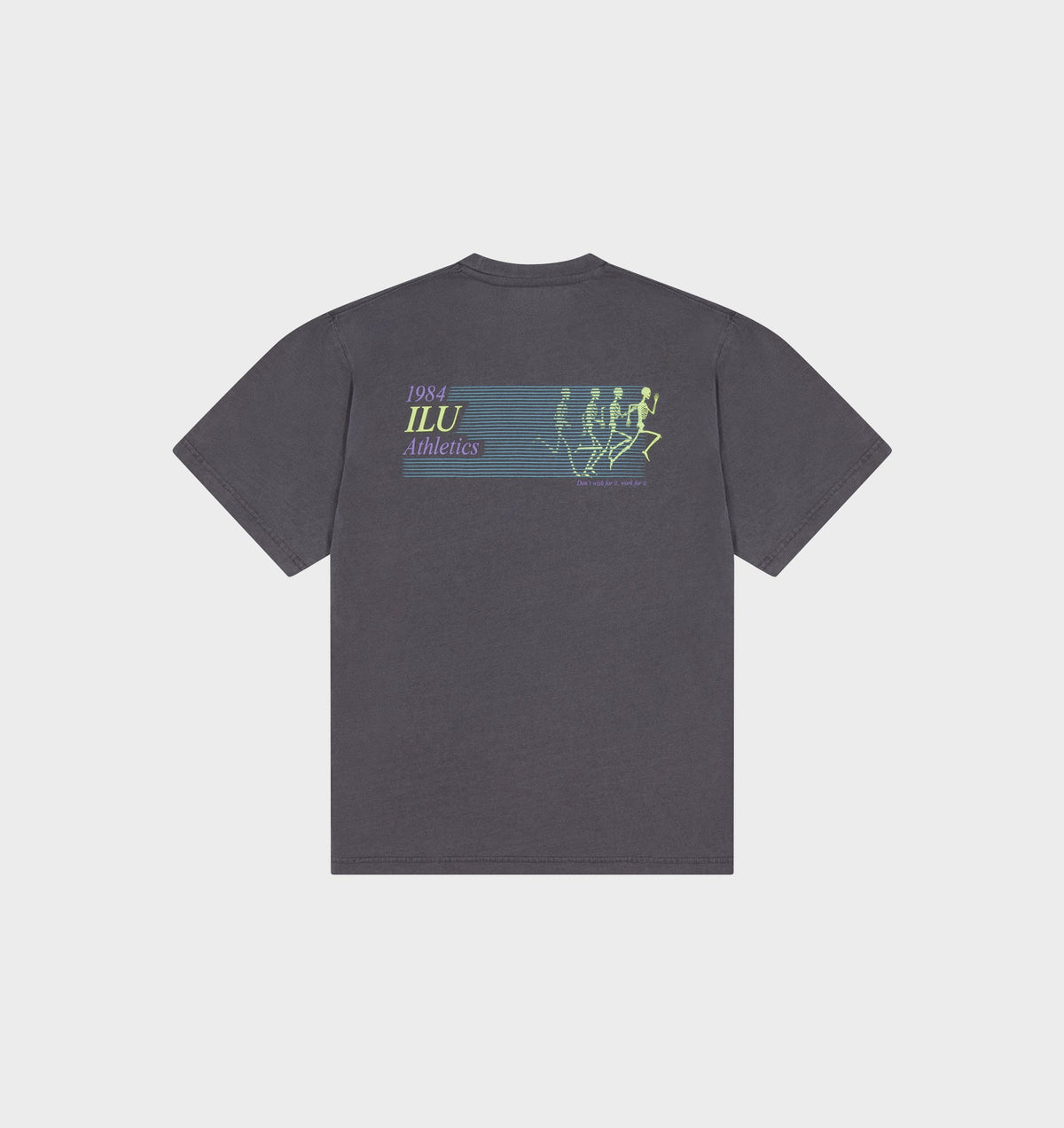 Skeleton Cotton Active Classic Tee -  Washed Black