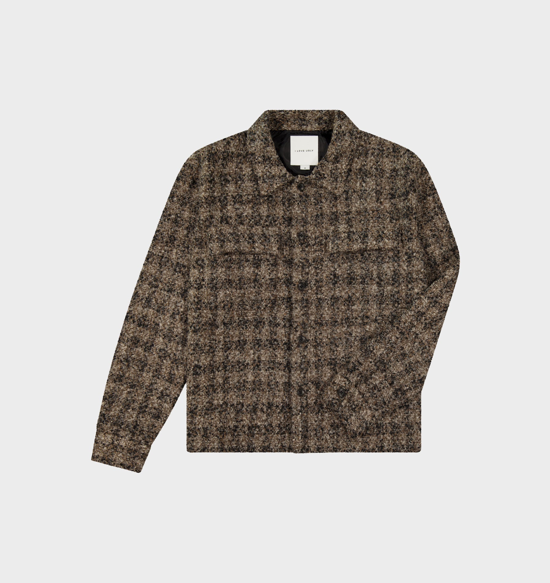 Boucle Overshirt - Brown/Black Check