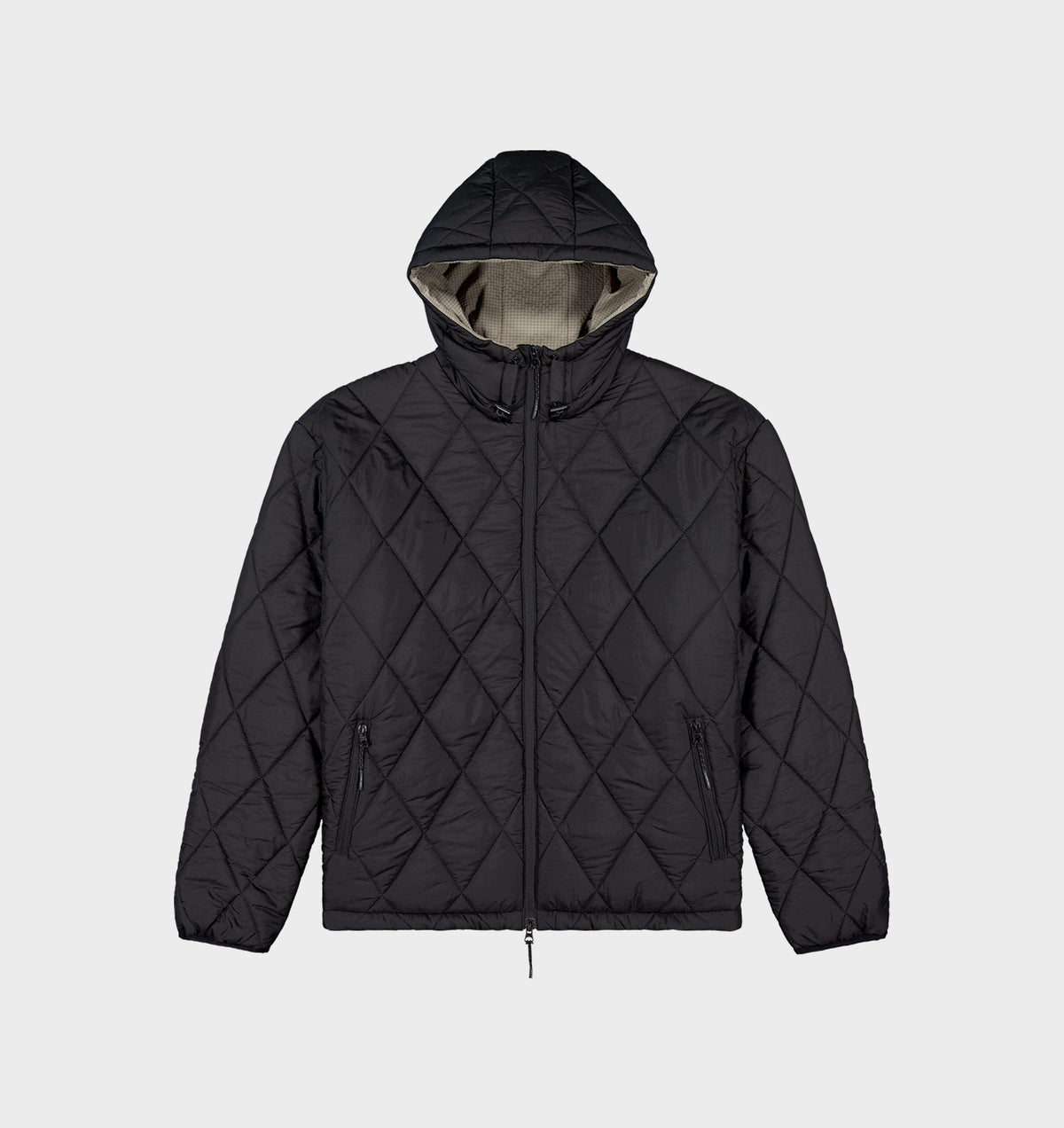 Puffer Hood Jacket - Black