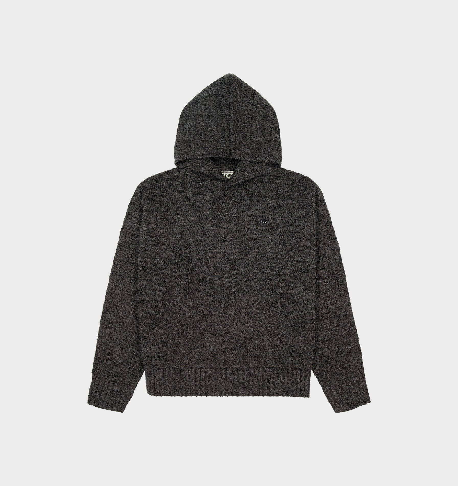 Knit Hood - Charcoal