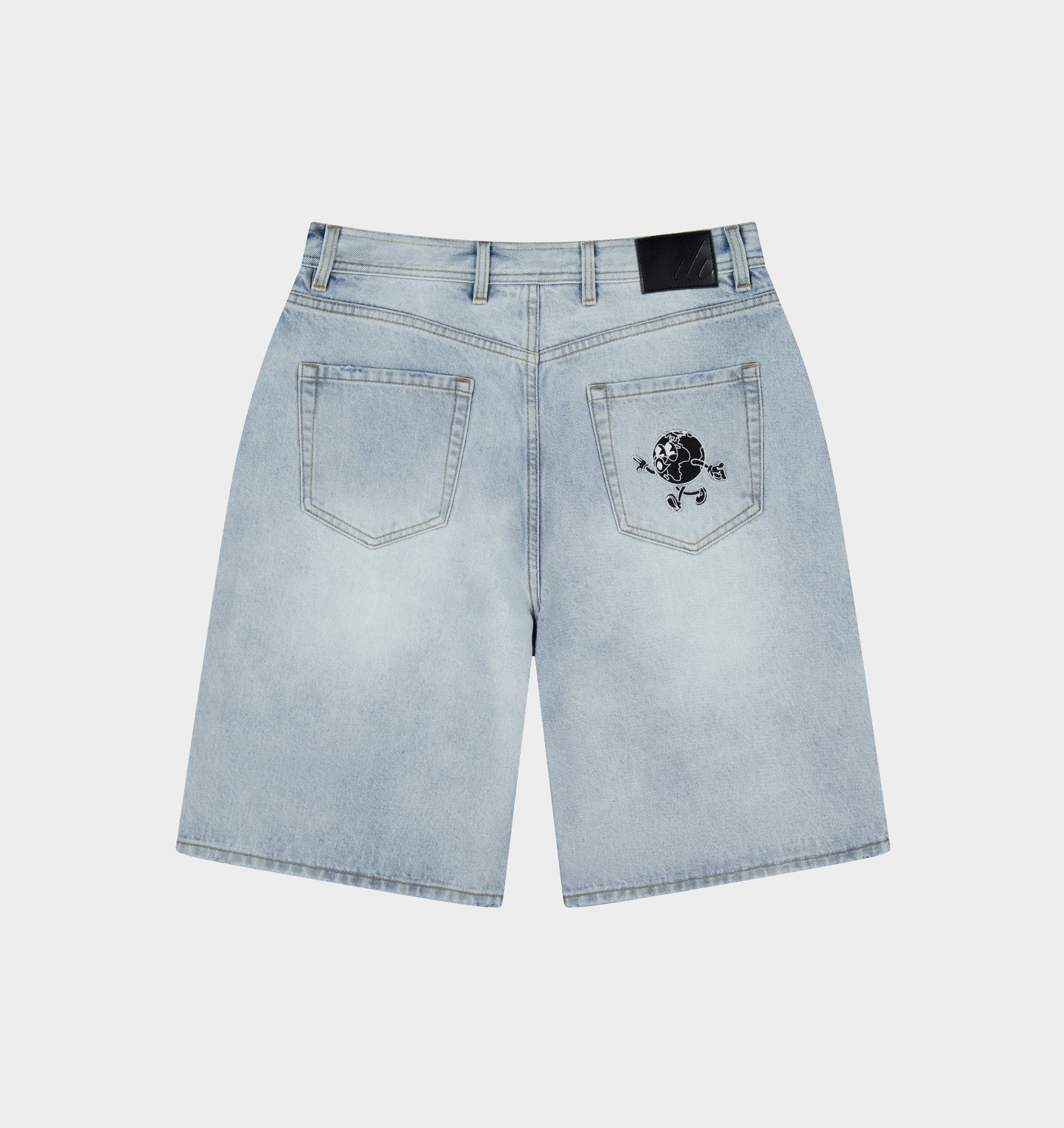 Wyatt Denim Short in Light Vintage Blue | I Love Ugly AU