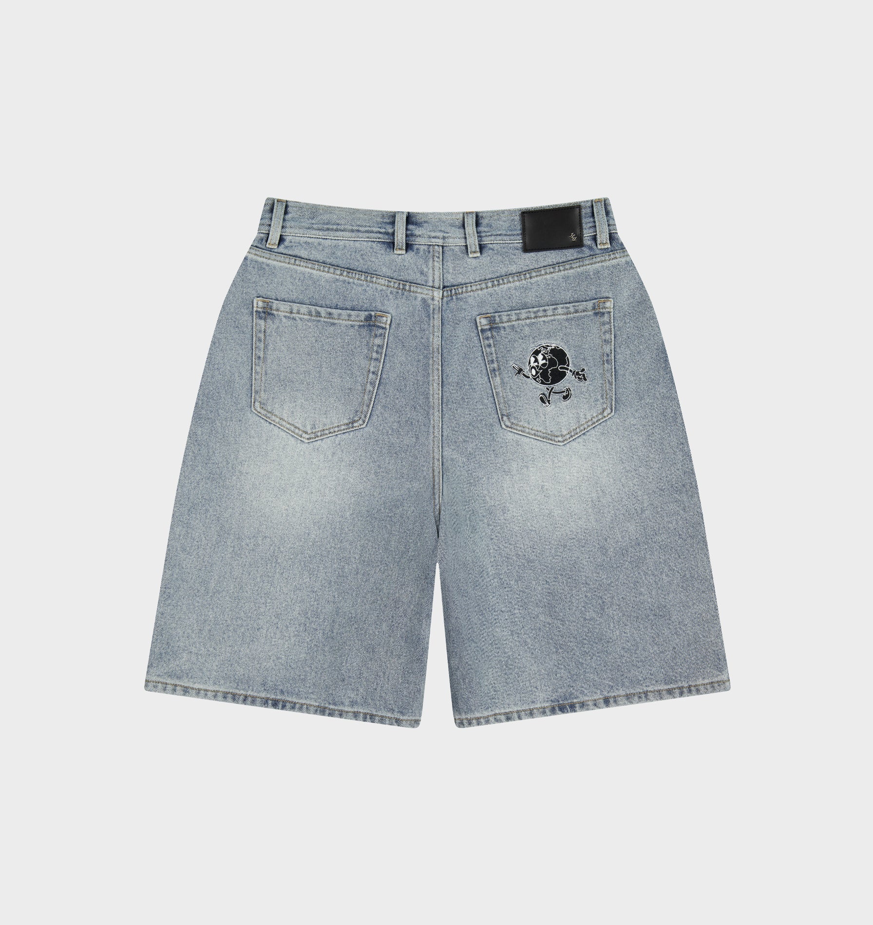 Wyatt Denim Short - Grey Blue