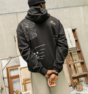 Basquiat Scribble Box Hood 2.0 - Black
