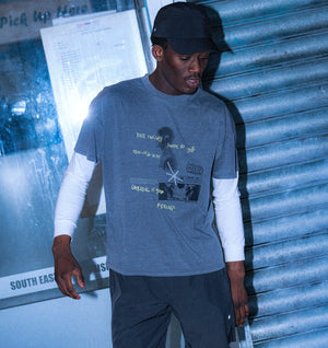 State Of Mind Cotton Crop Tee - Washed Black