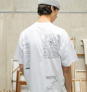 Basquiat Scribble Box Tee 2.0 - White