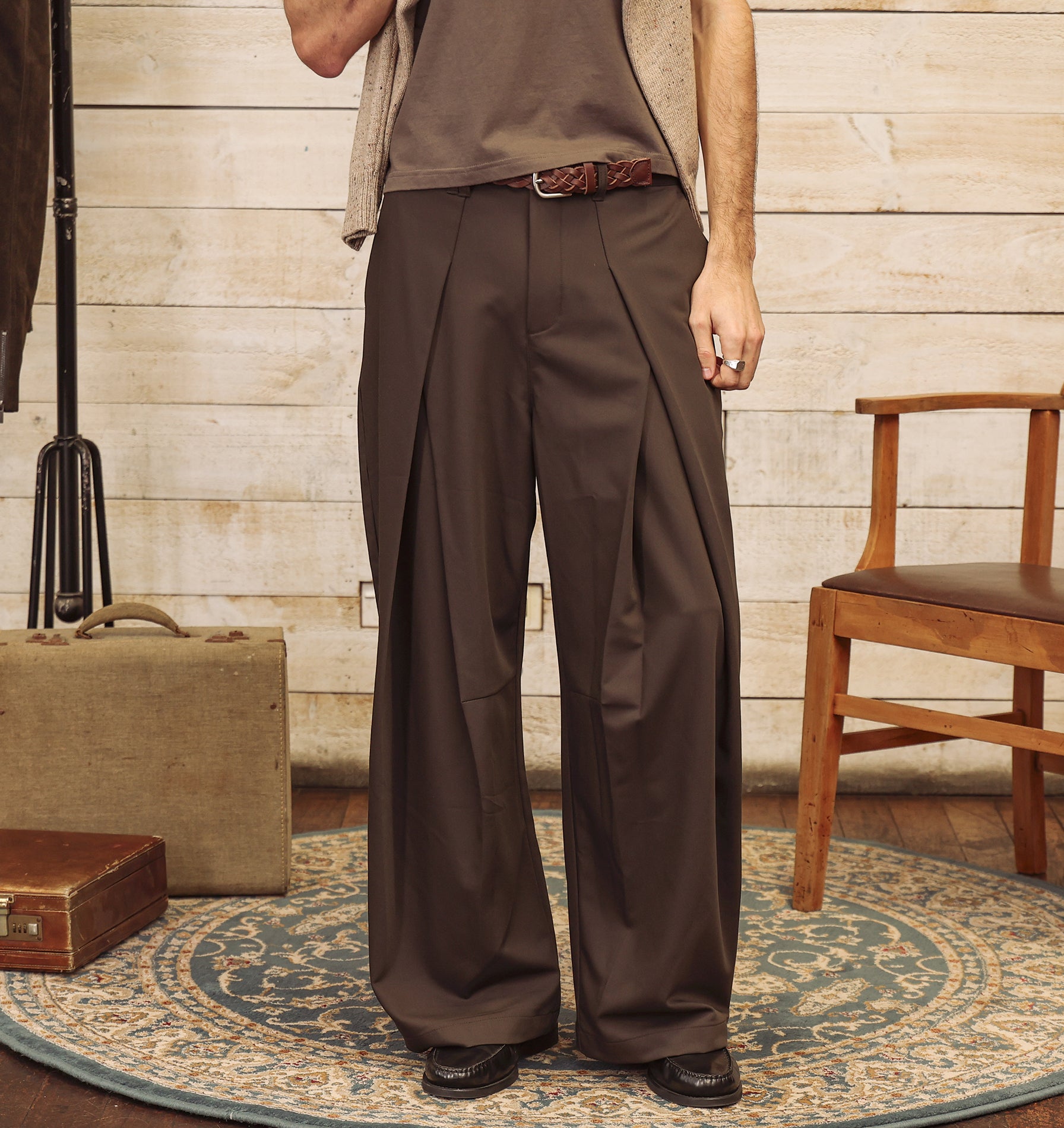 Vermont Pleat Pant - Asphalt