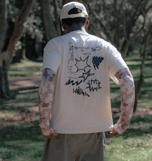 Restrained Active Crop Tee - Off White